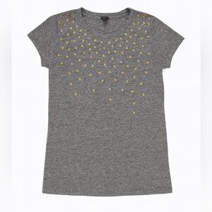 J. Crew Gold Polka Dot Short Sleeve Tee XS NWOT